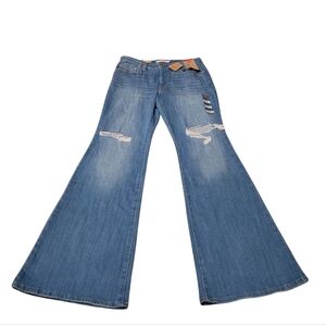 Women’s Size 29 Levi's 726 High Rise Distressed Flare Jeans